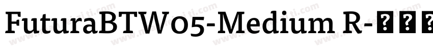 FuturaBTW05-Medium R字体转换